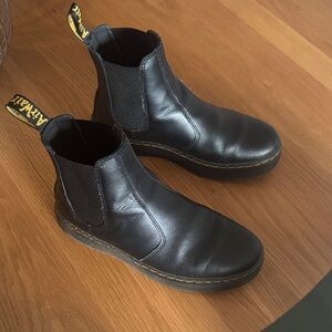Dr. Martens Black Leather Ankle Boots